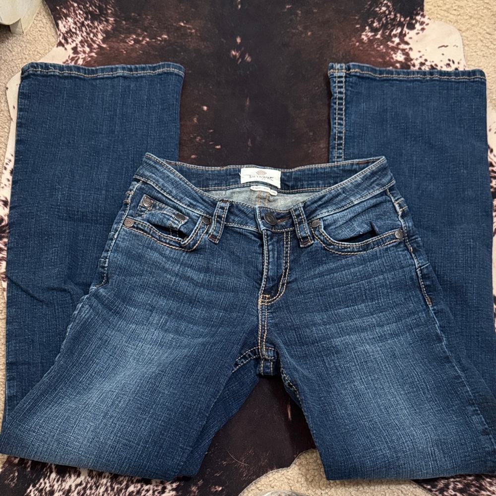 Shyanne Dark Blue Boot Cut Jeans